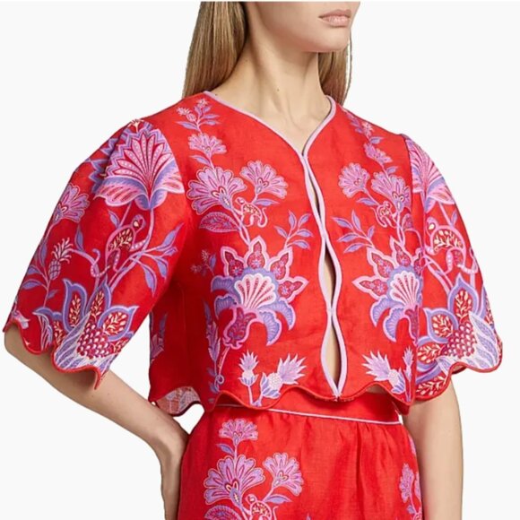 Farm Rio Porcelain Garden Blouse size M - Picture 1 of 8